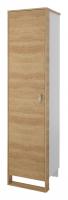 Сити СТЛ.336.08 Шкаф 1 дв. Бело-серый/Дуб небраска