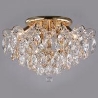 Потолочная люстра Eurosvet Crystal 10081/6 золото/прозрачный хрусталь Strotskis. Фото №1