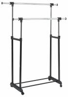 Вешалка NY-3295 металл, 84-135*44*100-165см, хром/черный