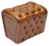 Пуф Secret De Maison CHESTER ( mod. 4311 ) кожа буйвола, 43 х 33 х 37, Античный светлый