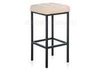 Барный стул Лофт кожзам d1 / черный матовый Барный стул Лофт кожзам d1 / черный матовый