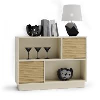 Узкая тумба NORA 3009.5 Vainilla/Nordico