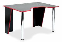 Стол компьютерный Strike-1 (120) NEO  black/red, черный/красная кромка фото Стол компьютерный Strike-1 (120) NEO  black/red, черный/красная кромка. Фото №1