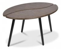Стол журнальный COFFEE МДФ/дерево, 90*60*47 см, Браун (ножки черные) фото Стол журнальный COFFEE МДФ/дерево, 90*60*47 см, Браун (ножки черные). Фото №1