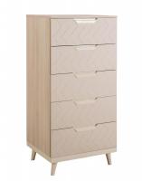 Комод с 5 ящиками Сканди Жемчужно-белый фото Комод с 5 ящиками Сканди Жемчужно-белый. Фото №1