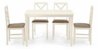 Обеденный комплект эконом Хадсон (стол + 4 стула)/ Hudson Dining Set дерево гевея/мдф, стол: 110х70х75см / стул: 44х42х89см, ivory white, тк Обеденный комплект эконом Хадсон (стол + 4 стула)/ Hudson Dining Set дерево гевея/мдф, стол: 110х70х75см / стул: 44х42х89см, ivory white, тк