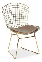 Стул  BAZALT с подушкой (mod. DC5079) металл, 49,5*46,5*81,5 см, золотой гальваник (поставляется только по 2 шт)