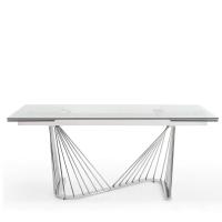 Стол DT9118GS (180-260) прозрачный Стол DT9118GS (180-260) прозрачный. Фото №1