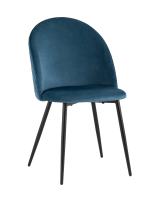 Стул Lilly велюр сине-зеленый фото Стул Lilly велюр сине-зеленый. Фото №1