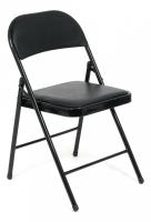 Стул складной Secret De Maison FOLDER  (mod. 032) каркас: металл, сиденье/спинка: экокожа, 41*51*76см, черный (поставляется по 6 шт)