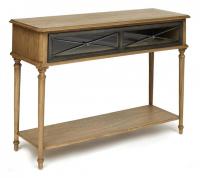 Консоль Secret De Maison AURORA ( mod. TAB 18-18) красное дерево/металл, 117х40х80см, античный дуб, ткань кремовая фото Консоль Secret De Maison AURORA ( mod. TAB 18-18) красное дерево/металл, 117х40х80см, античный дуб, ткань кремовая. Фото №1