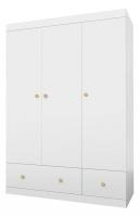 Шкаф платяной Polini kids Fun 1360, белый фото Шкаф платяной Polini kids Fun 1360, белый. Фото №1