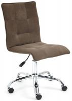 Кресло офисное TetChair Zero (флок, коричневый) фото Кресло офисное TetChair Zero (флок, коричневый)