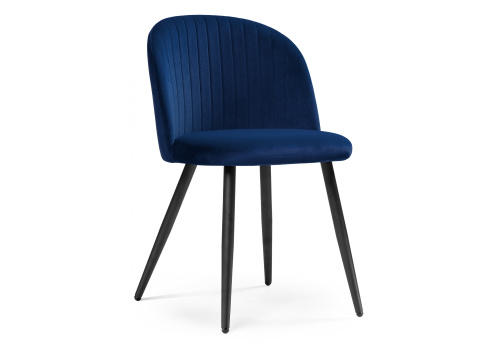 Стул Gabi 1 dark blue / black фото Стул Gabi 1 dark blue / black. Фото №1