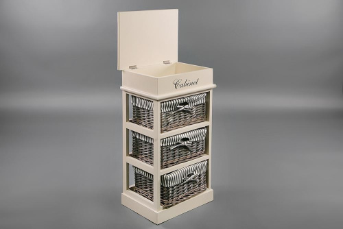 Тумба Ouverture 3 4336 с 3-я корзинами и ящиком. Фото №5