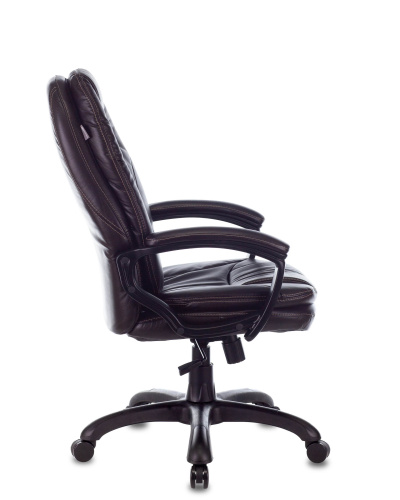 Кресло руководителя Бюрократ CH-868N темно-коричневый NE-15 эко.кожа крестовина пластик. Фото №5