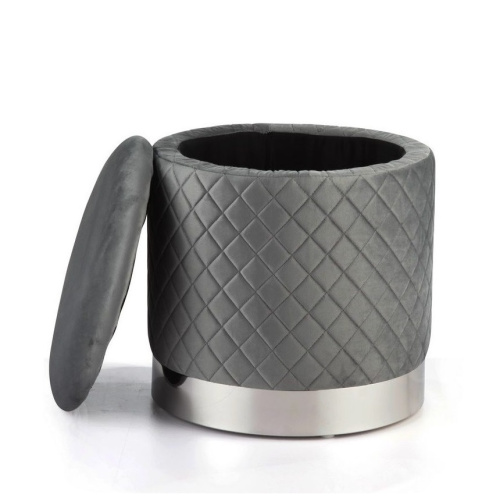 Пуф FS-006-40SV серый. Фото №1