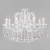 Подвесная люстра Eurosvet Brezza 10107/8 глянцевый белый/прозрачный хрусталь Strotskis фото Подвесная люстра Eurosvet Brezza 10107/8 глянцевый белый/прозрачный хрусталь Strotskis. Фото №1