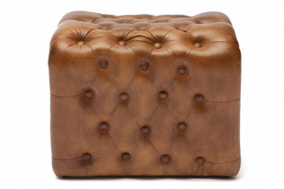 Пуф Secret De Maison CHESTER ( mod. 4311 ) кожа буйвола, 43 х 33 х 37, Античный светлый. Фото