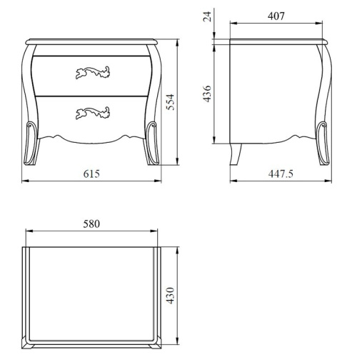 Тумба прикроватная Тэсоро ГМ 6382. Фото №5