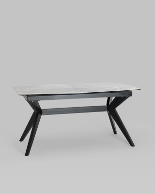 Стол обеденный Аркада раскладной 160-210*90 керамика темная фото Стол обеденный Аркада раскладной 160-210*90 керамика темная. Фото №3