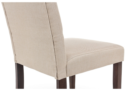 Стул деревянный Amelia dark walnut / fabric cream. Фото №9
