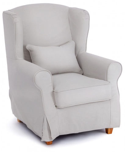 Кресло Secret De Maison Linby (mod. CC1312) дерево береза, ткань: хлопок, 81х87х95см, бежевый / AJ808-18. Фото №1