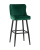 Стул барный Ститч велюр изумрудный фото Стул барный Ститч велюр изумрудный. Фото №1