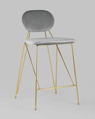 Стул Элис полубарный светло-серый фото Стул Элис полубарный светло-серый. Фото №3