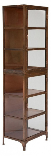Витрина Secret De Maison OZZI ( mod. M-6186 ) металл, 63*44*200, античная медь. Фото №1