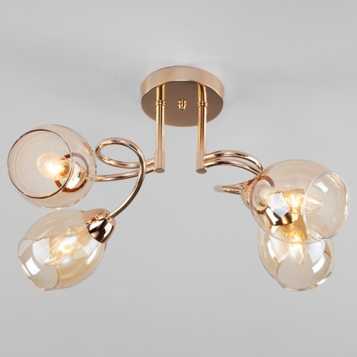 Потолочная люстра Eurosvet Roselyn 30171/4 золото. Фото №1