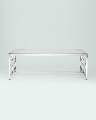 Журнальный стол 120*60 БРУКЛИН серебро. Фото