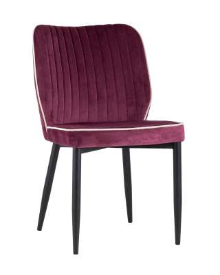 Стул Лоренс велюр бордовый. Фото