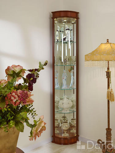 Витрина угловая №781  пекан фото Витрина угловая №781  пекан. Фото №1