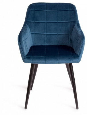 Кресло BEATA (mod. 8266) металл/ткань, 56х60х82 см, синий (G062-48)/черный (поставляется по 2 шт). Фото №2