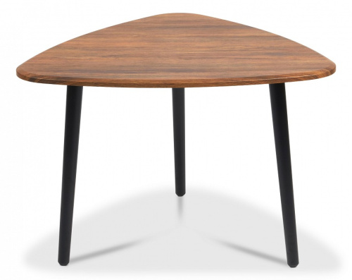 Стол журнальный TROYA МДФ/дерево, 70*73*48 см, Дуб Американский (ножки черные) фото Стол журнальный TROYA МДФ/дерево, 70*73*48 см, Дуб Американский (ножки черные). Фото №1