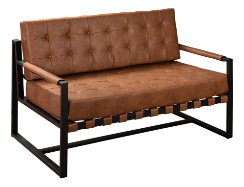 Кресло BEATA (mod. 8266) металл/ткань, 56х60х82 см, рыжий/черный, G062-24 (поставляется по 2 шт). Фото №1