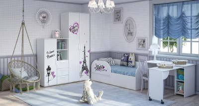 Ограничитель для кровати Трио,белый. Фото