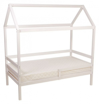 Кровать-домик Polini Kids Simple, белый фото Кровать-домик Polini Kids Simple, белый. Фото №3
