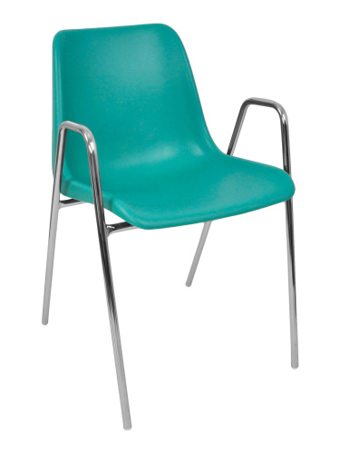 Стул Vicenza-4 высокие ножки с подлокотниками хром. Фото №6