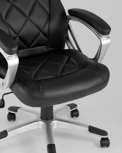 Кресло игровое TopChairs Continental черное. Фото №9