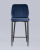 Стул полубарный Лоренс велюр синий. Фото №5