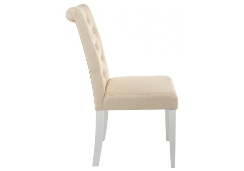Стул деревянный Amelia white / fabric cream. Фото №2