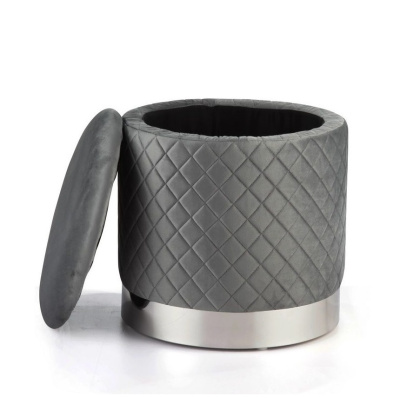 Пуф FS-006-40SV серый. Фото