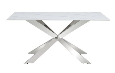 Стол T088 (160) камень белый матовый Calacata фото Стол T088 (160) камень белый матовый Calacata. Фото №5