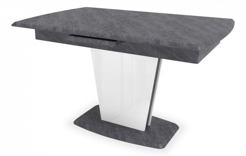 Стол Шарли обеденный (белый/бетон серый). Фото №1