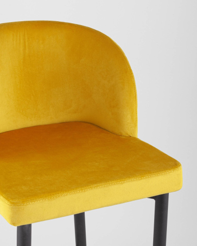 Стул барный Оскар велюр оранжевый. Фото №10