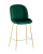 Стул полубарный Beetle со спинкой изумрудный. Фото №2