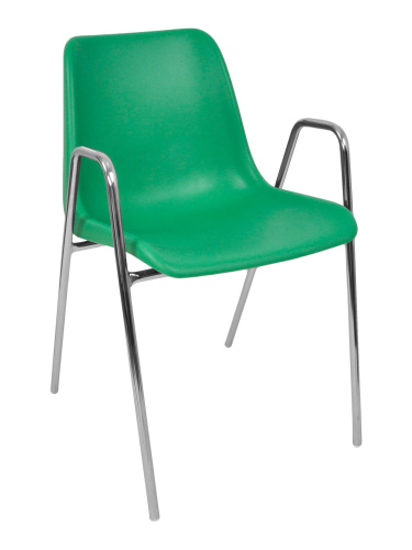 Стул Vicenza-4 высокие ножки с подлокотниками хром. Фото №7