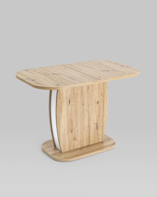 Стол Barrel 110-145*70 дуб/белый. Фото